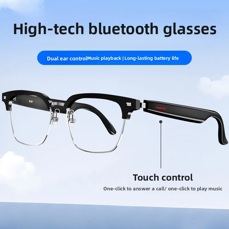 

Умные Bluetooth-очки с HD-линзами, защитой от синего света, микрофоном для спорта, активного отдыха, прослушивания музыки и управления навигацией