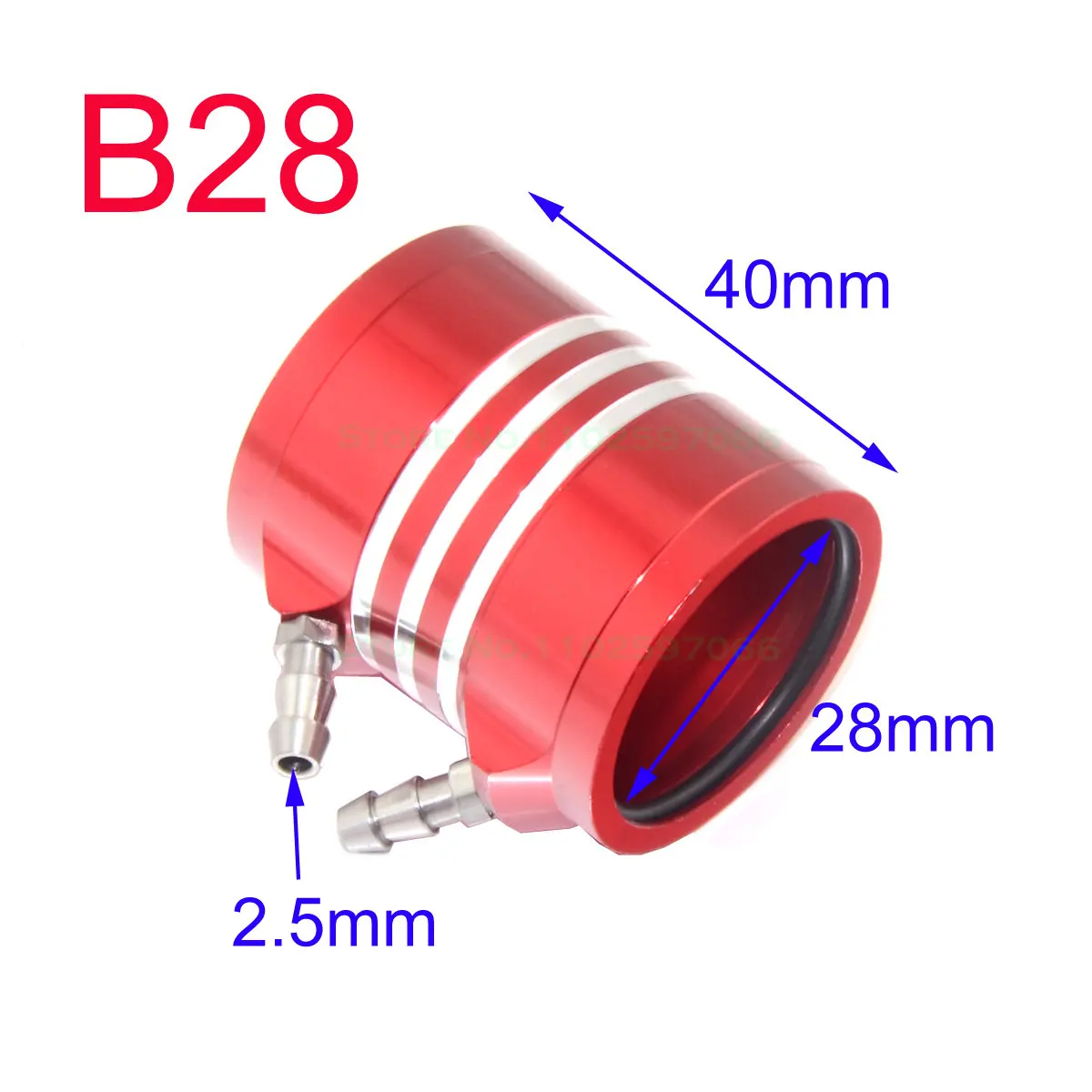 Rc Boat CNC Marine Motor Water Cooling Jacket for B20/B24/B28/B29/B36/B40 ID 20/24/28/29/36/40mm RC Boat Brushless Motor