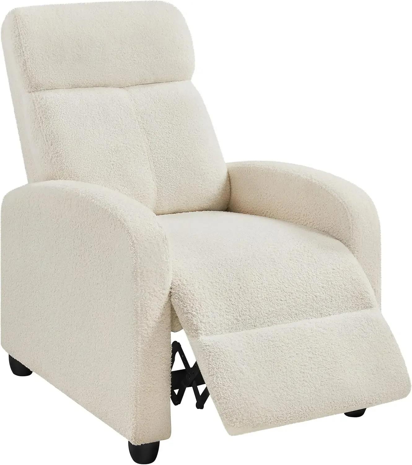 Fabric Recliner Sofa Push Back Recliner Chair Adjustable Modern Single Reclining Chair Upholstered Sofa with Pocket Spring