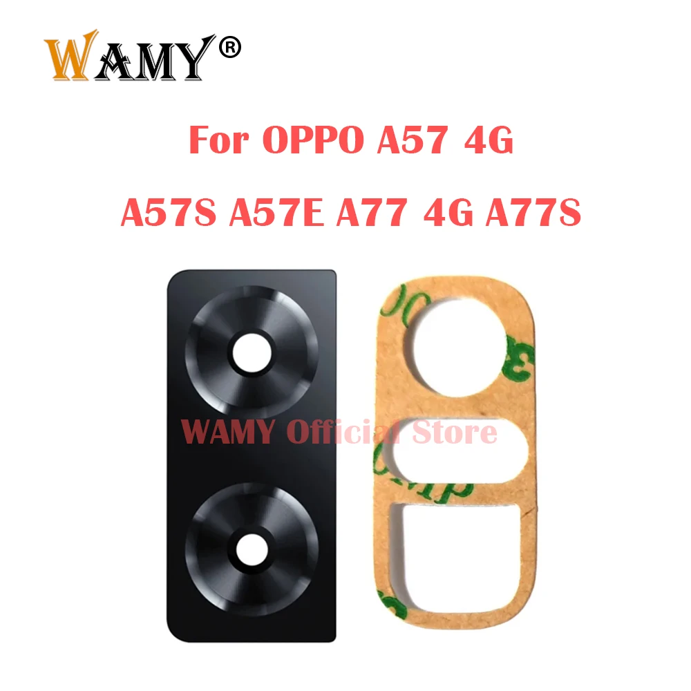 Rear Back Camera Glass Lens Replacement For OPPO A57 4G A57S A57E A77 4G A77S CPH2387 CPH2385 With Adhesive Sticker