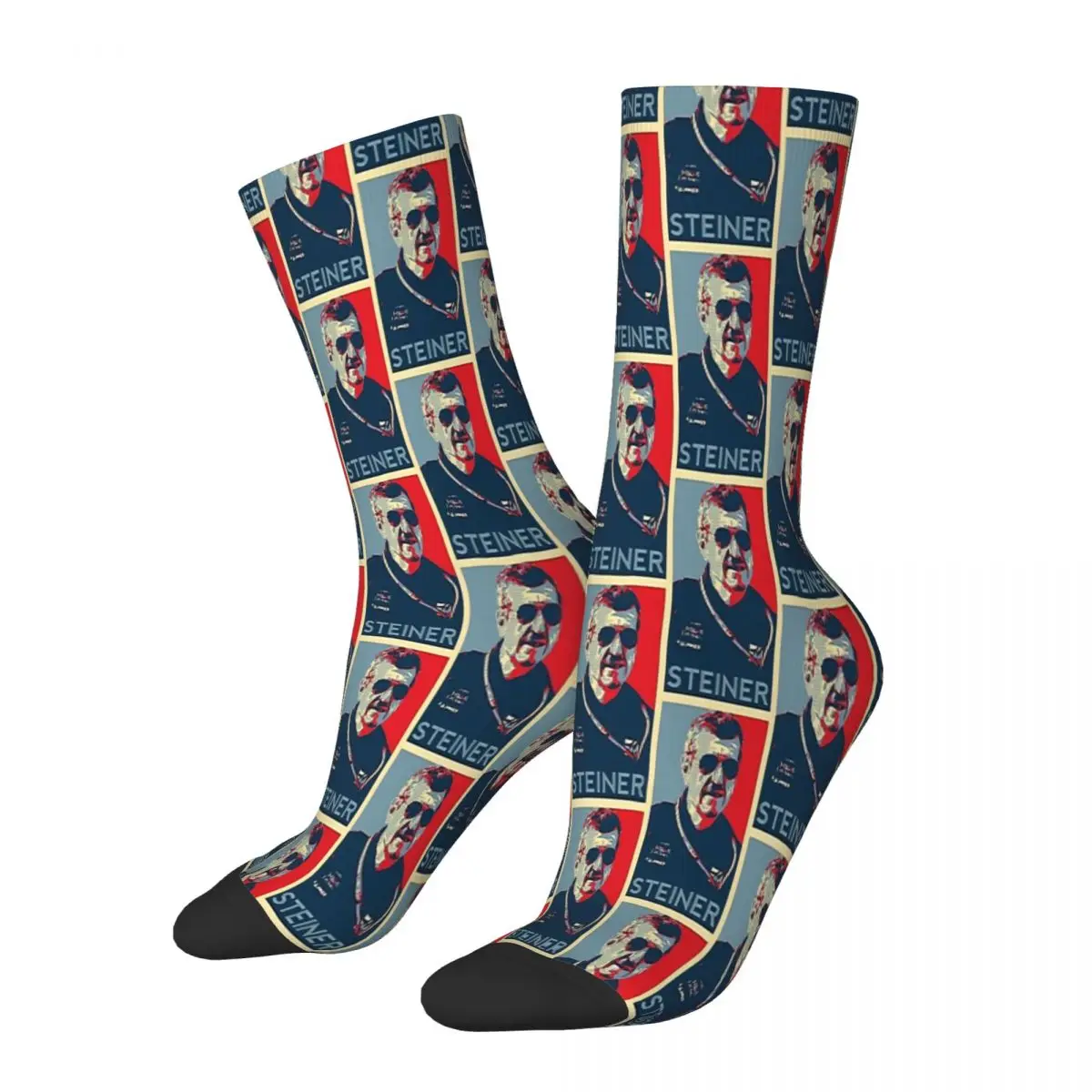 

Guenther Steiner HaasTeam F1 Formula 1 Socks Male Mens Women Summer Stockings Harajuku