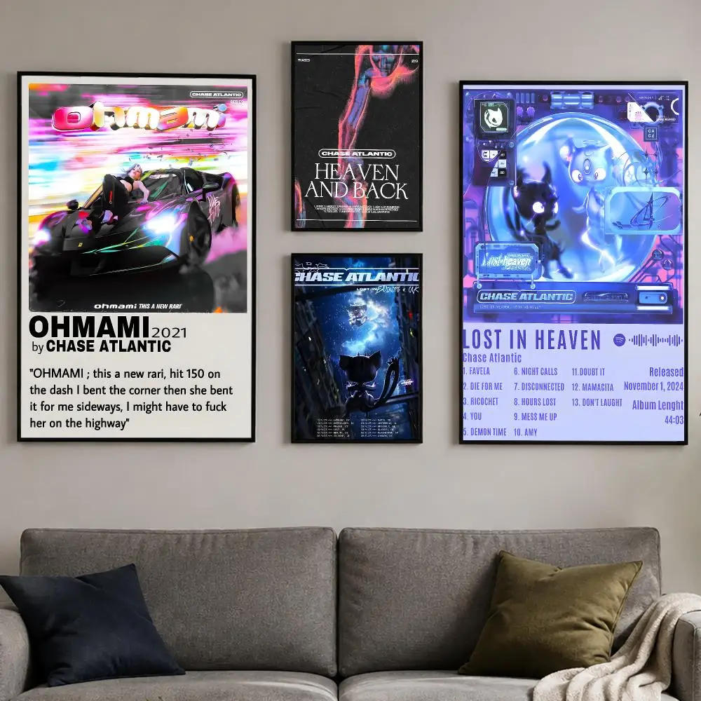 Band C-Chase Atlantic Poster PP Self-Adhesive Wall Sticker Bedroom Gaming Cafe/Bar Vintage Aesthetic Decor Ideal Gift