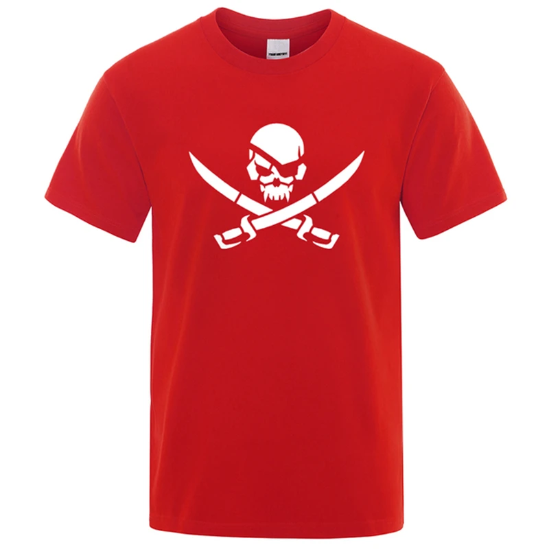 Summer new pirate skull print funT-shirt men and women\'s T-shirt hip-hop loose T-shirt casual fashion casual top street clothing