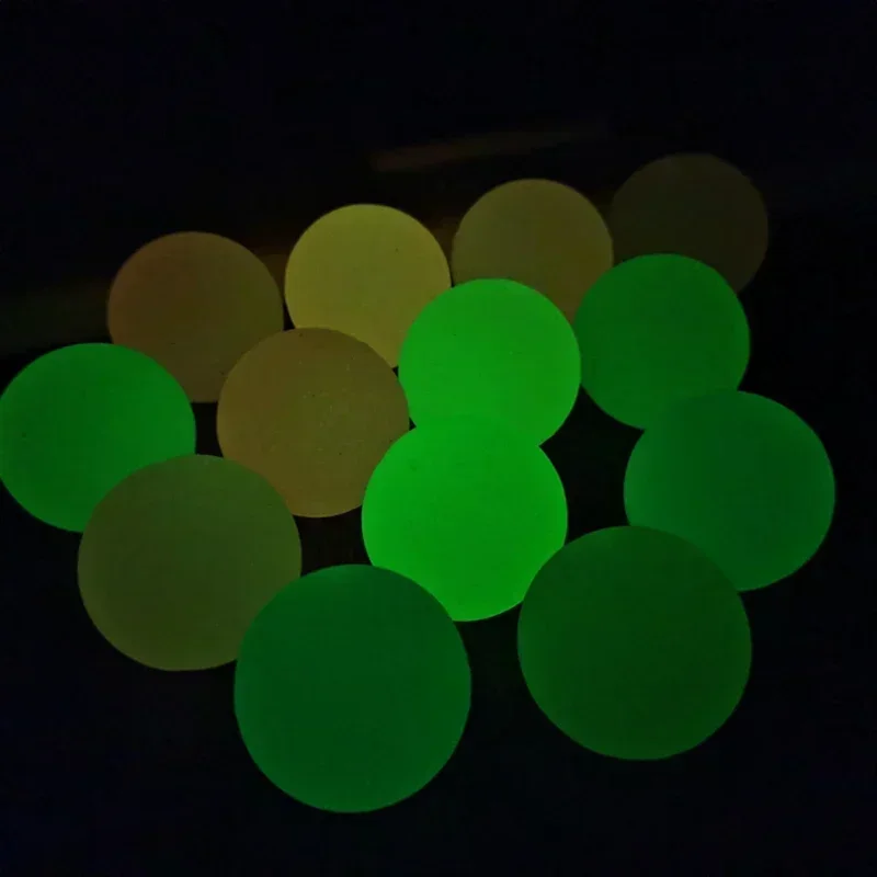 Bolas luminosas de alto rebote para el hogar, juguete pegajoso que brilla en la oscuridad, para aliviar el estrés, descompresión, para fiesta, 1/10 piezas