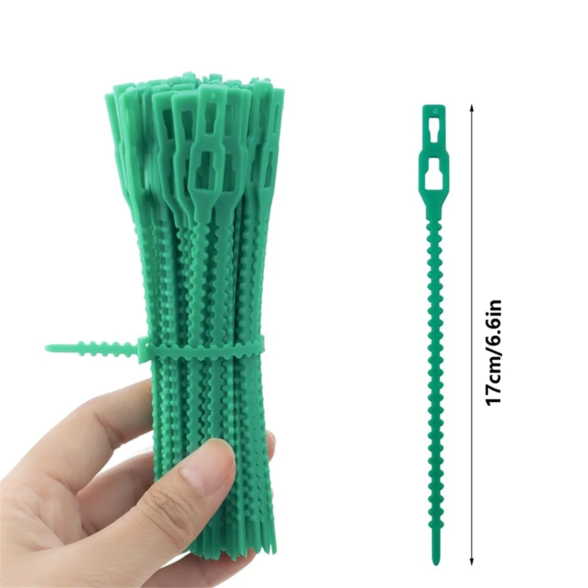 100 Pieces Adjustable Garden Plant Twist Ties, Reusable Green Garden Ties Gardening Ties, Reusable Garden Plant Twist