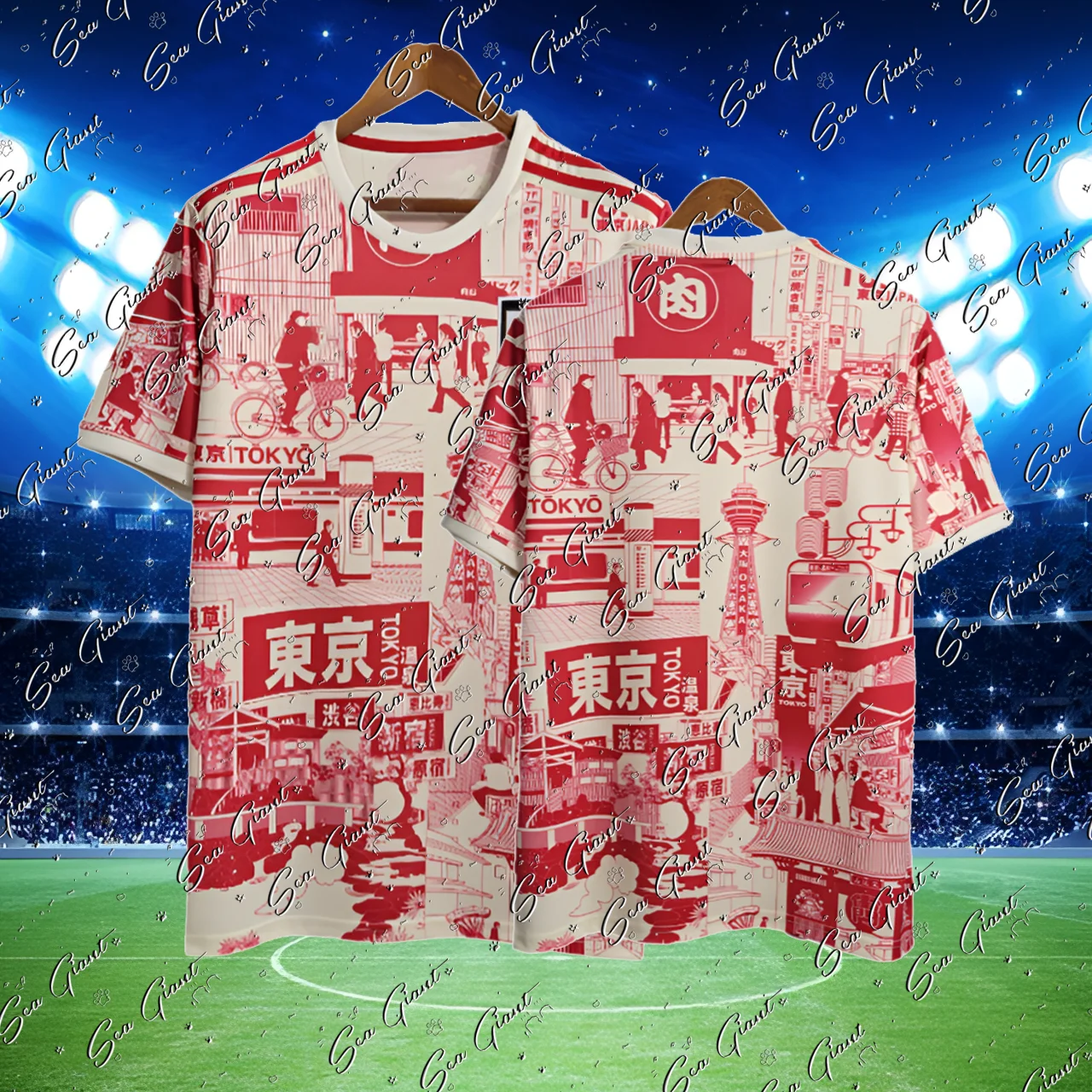 2024 Japan Soccer Jerseys Cartoon Fans Player Version Football Shirt Polyester Breathable Quick Dry Short Sleeve Casual Sports