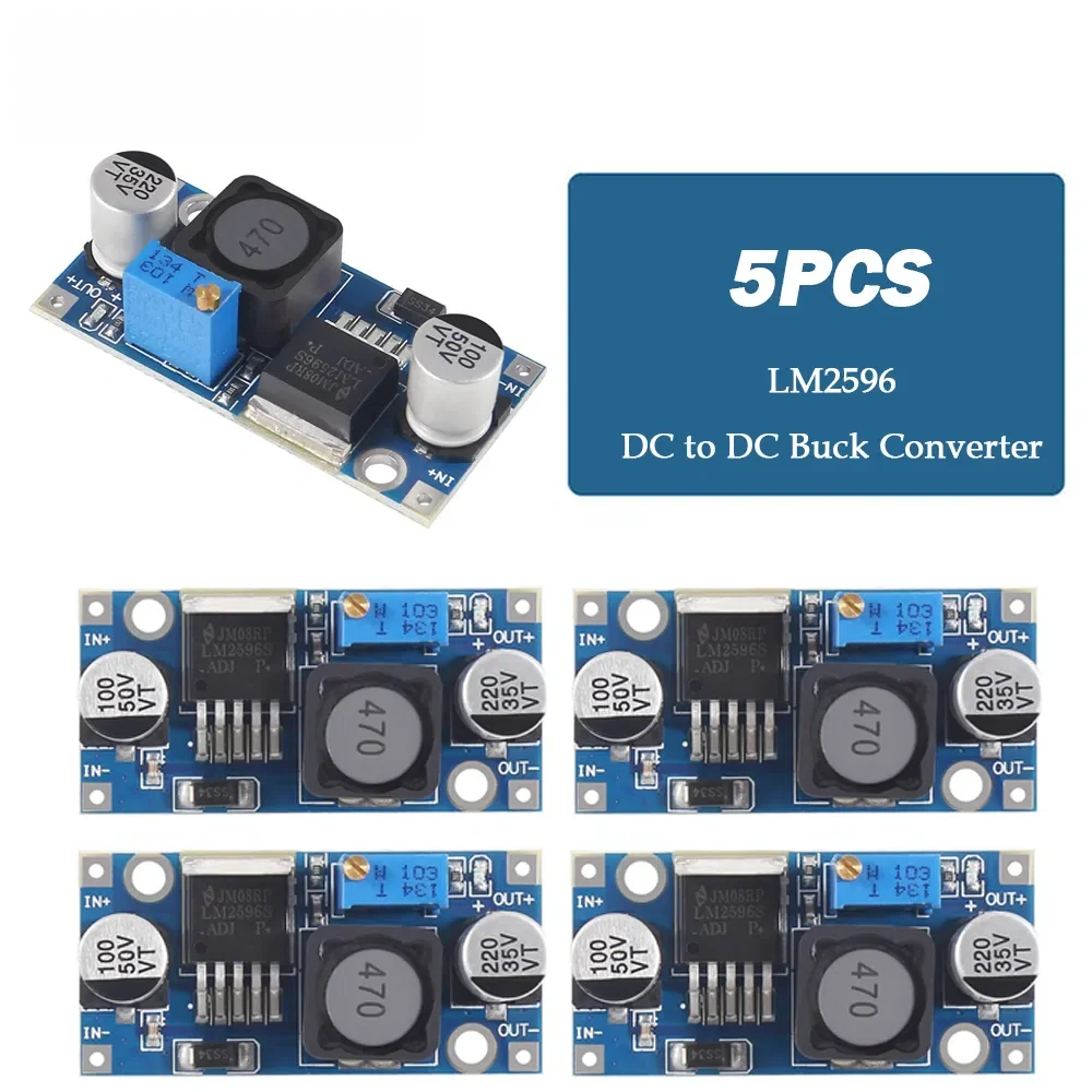 1/5/10pcs LM2596 LM2596S-ADJ DC to DC Adjustable Buck Converter 3.0-40V to 1.5-35V Power Supply Step Down Module