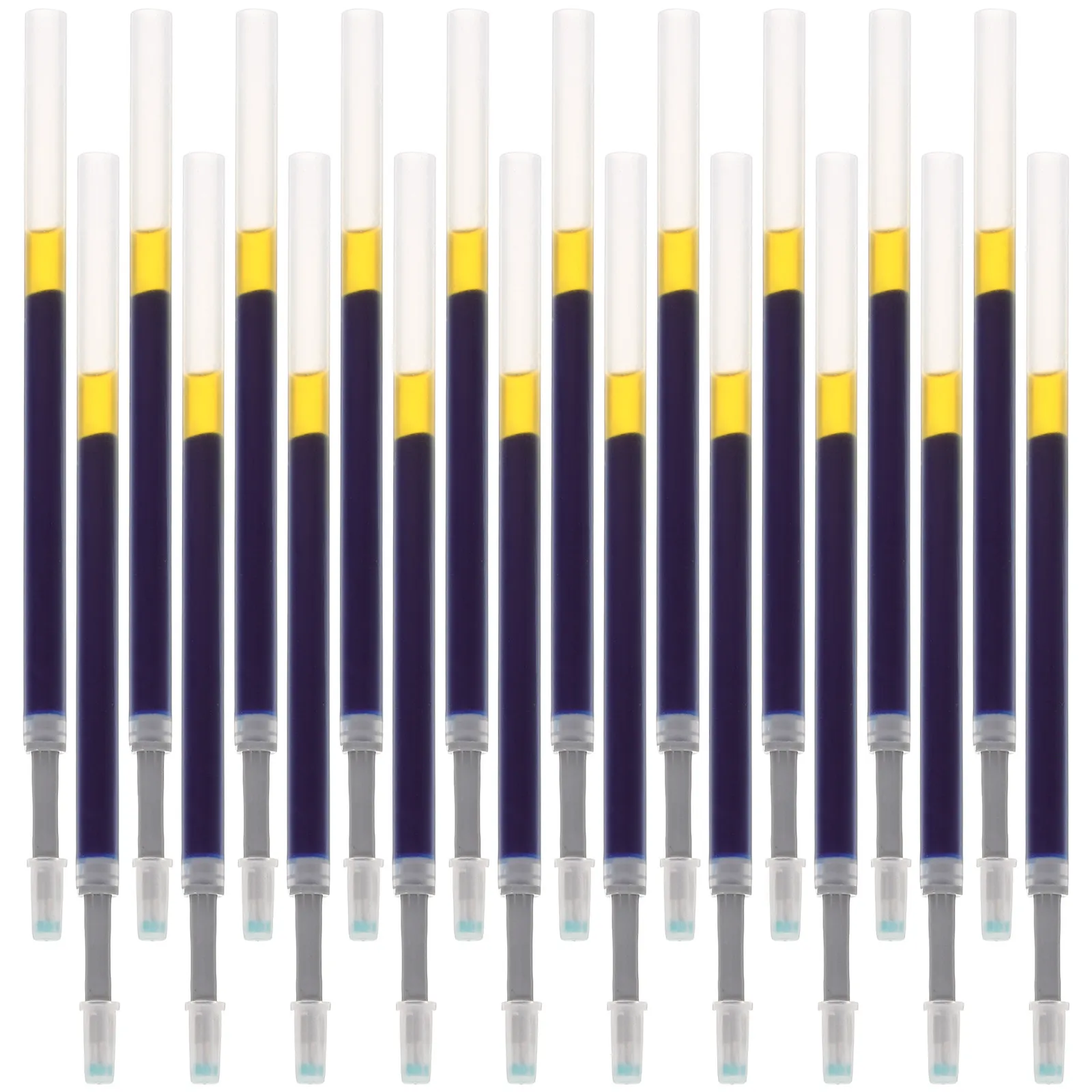 

60 шт. сменных стержней для гелевых ручек из полипропилена, обеспечивающих плавное письмо, для офиса, школы и повседневного использования