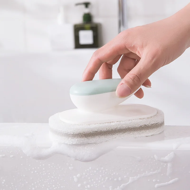 2757 Cleaning Brush Decontamination Bath Brush Tile Brush Kitchen Stove Brush Pot Wash Sink Sponge Brush
