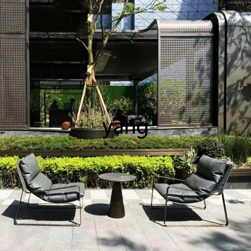 LH أريكة في الهواء الطلق الترفيه الخفيفة الفاخرة بسيطة كرسي أريكة الترفيه أثاث الحدائق #4