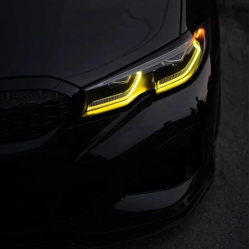 CSL Lemon Yellow DRL LED Modules For 2019-2022 BMW 3 Series G20 G21 320i 330i M340i 340iX Laser Headlight 63118496134 8496134