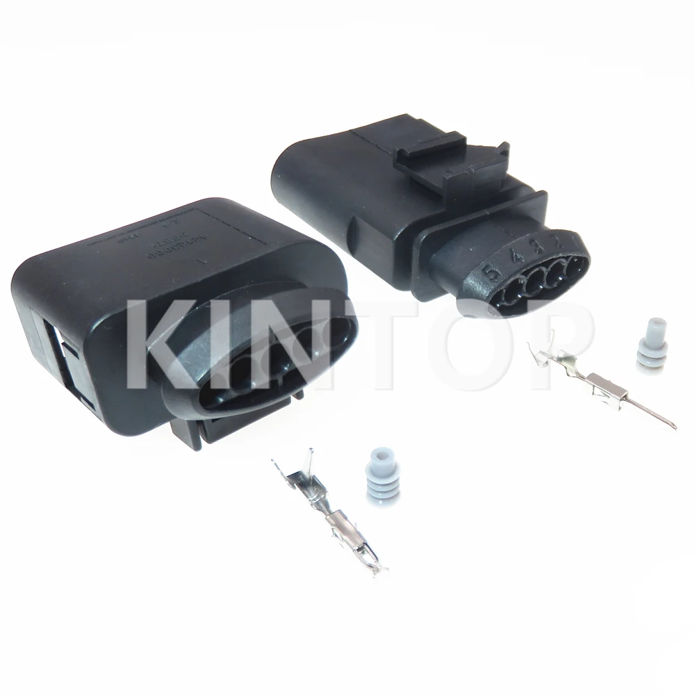 Conector elétrico automático de 5 pinos, soquete do cabo de fiação do carro, flow969920, 6n0973805, para ve audi, 1 conjunto