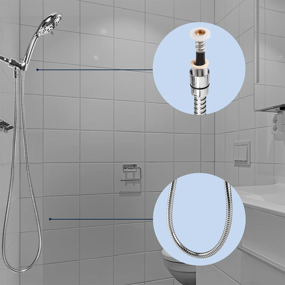 Duurzame Flexibele Doucheslang 1.5M/3M Extra Lange Rvs Uitbreiding Douche Sanitair Pijp Slang Waterslang badkamer Accesso