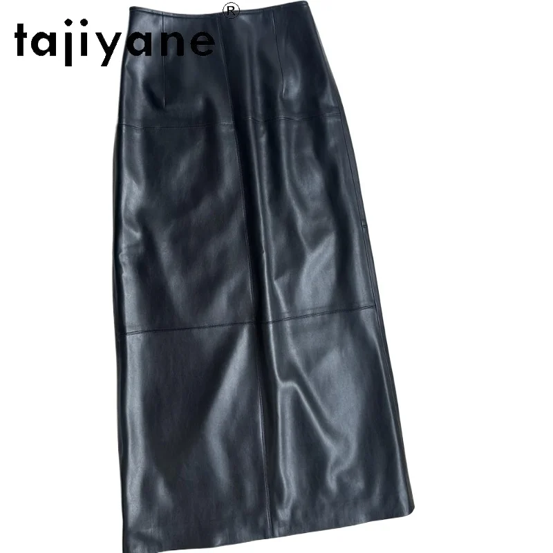 

TAJIYANE Real Sheepskin Skirts Womens 2024 Korean Style Genuine Leather Long Skirt Autumn Winter Fashion Women Clothing юбка