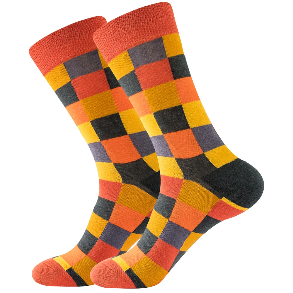 Neue Heiße Verkauf Qualität Gekämmte Baumwolle Socken Drucken Lange Rohr Lustige Glückliche Männer Socken Neuheit Skateboard Crew Kreative Harajuku