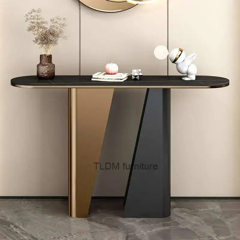 

Metal Garden Living Room Table Corner Console Luxury Modern Table Classic Narrow Wohnzimmer Tisch Entrance Hall Furniture