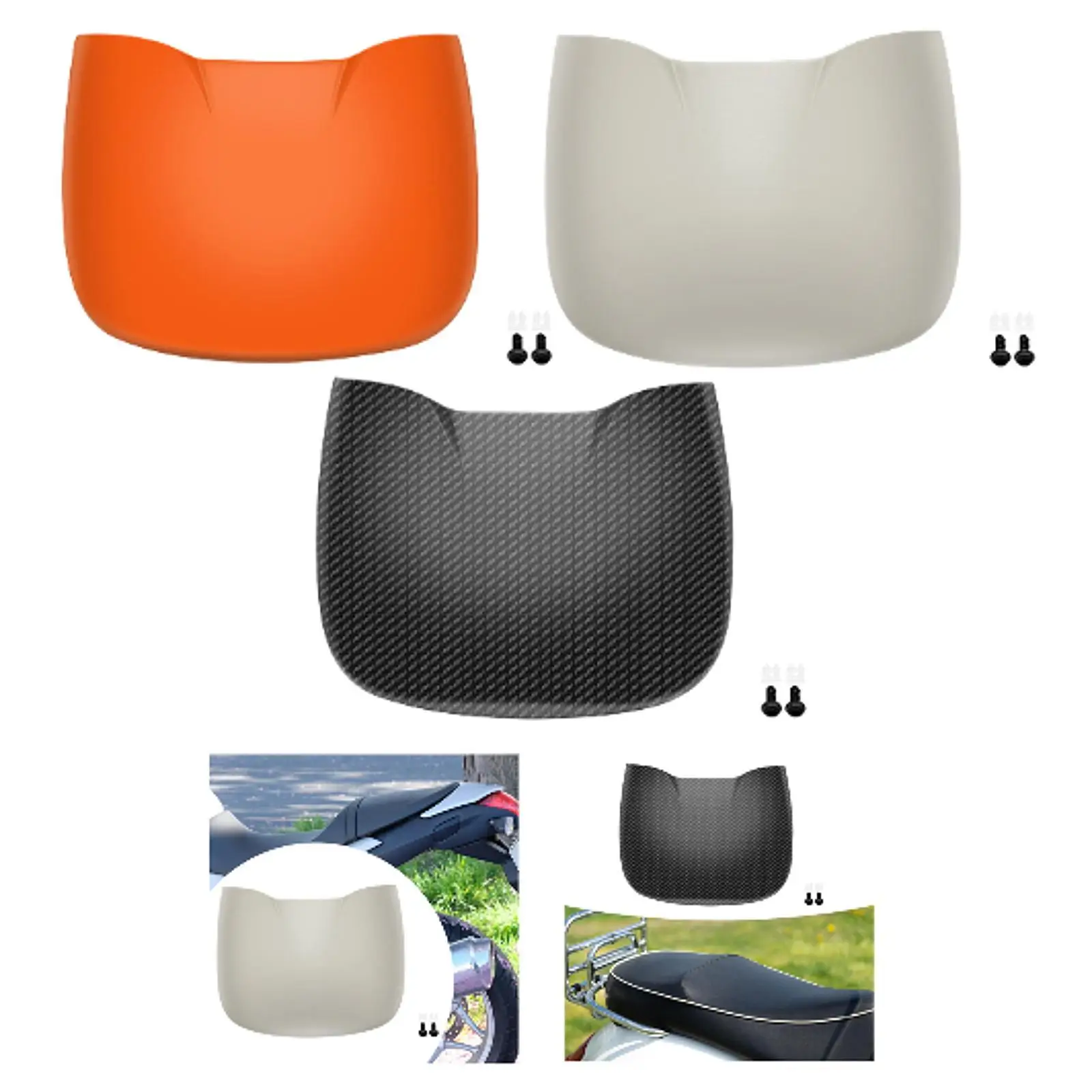 Rear Seat Pillion Cushion Accessories Replacement Easy to Install Trim Cover Repair Parts Wear Resistant High Performance