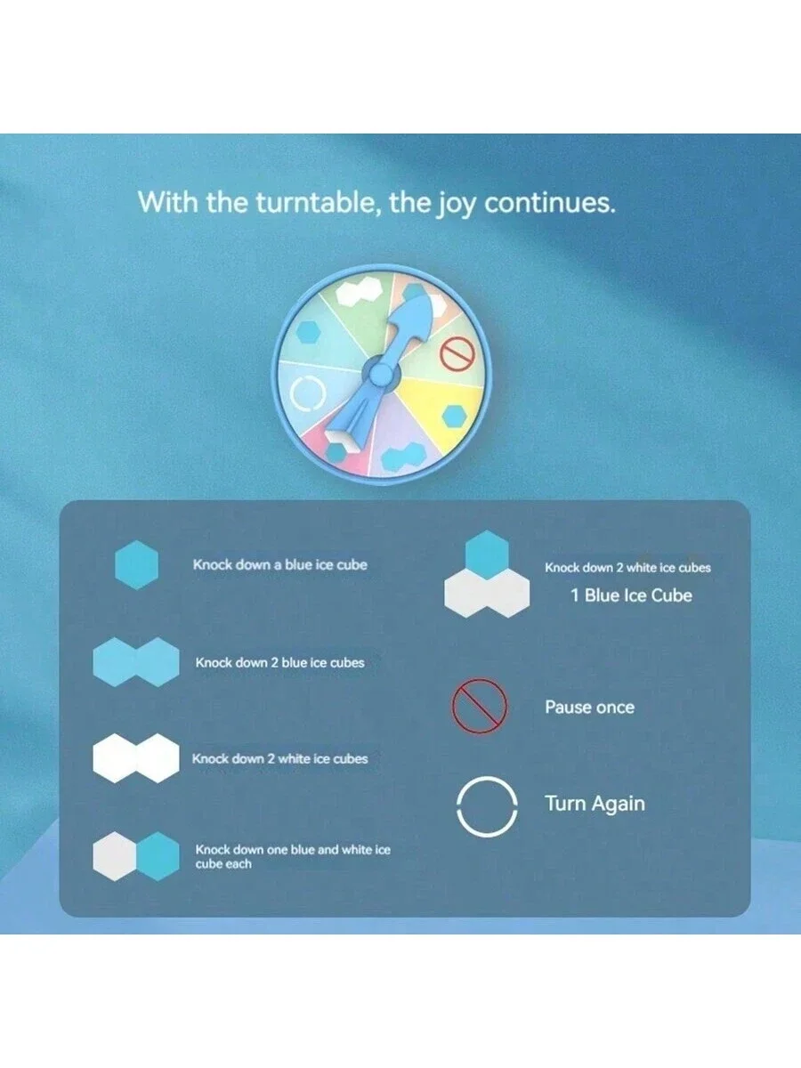 Penguin Ice Breaking Tabletop Game, Smash The Ice Block And Help The Penguins [Some Parts Are Random Color]