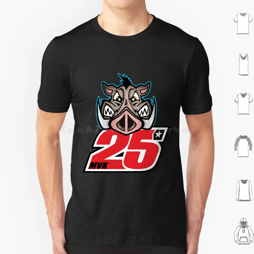 Maverick The Boar Vinales 25 T Shirt Cotton Men Women DIY Print Vinales 25 Maverick Maverick Vinales Vi ? Ales Mvk Mvk25 2019