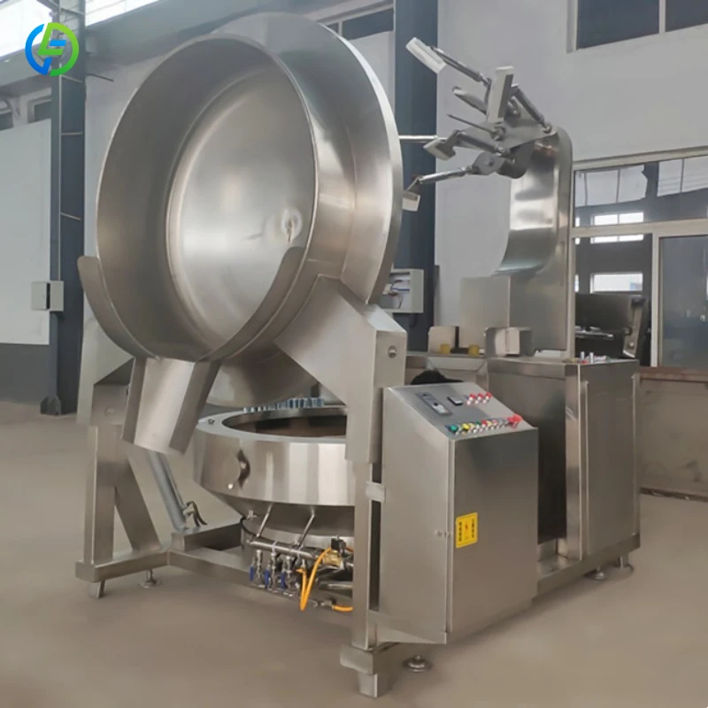 Automatic Planetary Stirring Cooking Mixer Machine Gas Steam Induction Jacketed Kettle Pot Price FL Customized