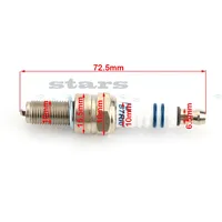 Motorcycle Iridium Spark Plug B7RIU For CR7E CPR7EA-9 CPR8EA-9 CPR8EAIX-9 96067 CR8E CR8EIX IU24 IU22 UR4DC PRG6HCC