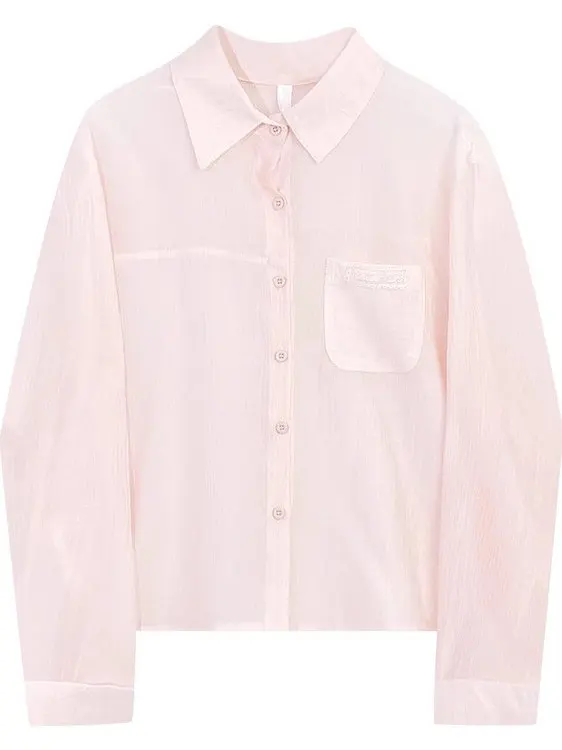 เสื้อคลุมกันแดดผู้หญิงสำหรับฤดูร้อน ผ้าชีฟองบางเบา ระบายอากาศได้ดี เหมาะสำหรับใส่กับเครื่องปรับอากาศ สไตล์เกาหลี แขนยาว