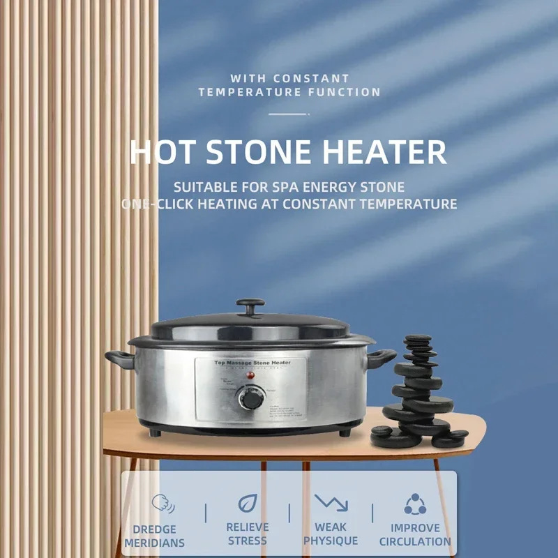 apply to Professional Automatical Beauty Salon  Hot stone Heater Warmer Machine with Shovel Energy Stone Heating Pot