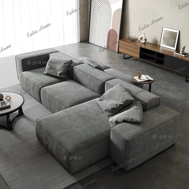 PG  Living Room Simple Fabric Sofa Double-Sided Sitting Cube Large Apartment Combination