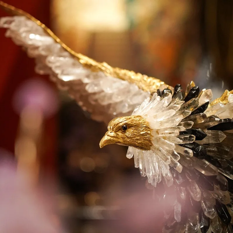 Brass Dapeng spar eagle art desktop decorative entrance ornament