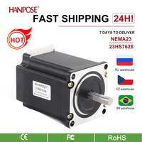 HANPOSE 1PCS Nema23 Stepper Motor 2.8A 189N.cm 4-lead  23HS7628 motor For 3D Printer Monitor Equipment