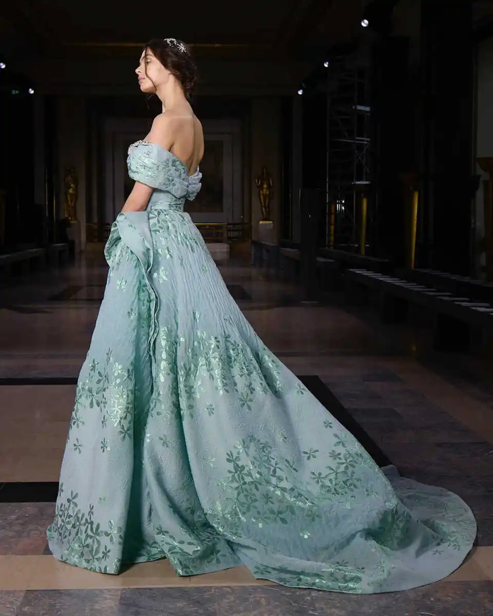 Graceful Prom Dress Party Cocktail Mermaid Evening Dress Off The Shoulder With Appliques Floor-Length Plus Size Customized