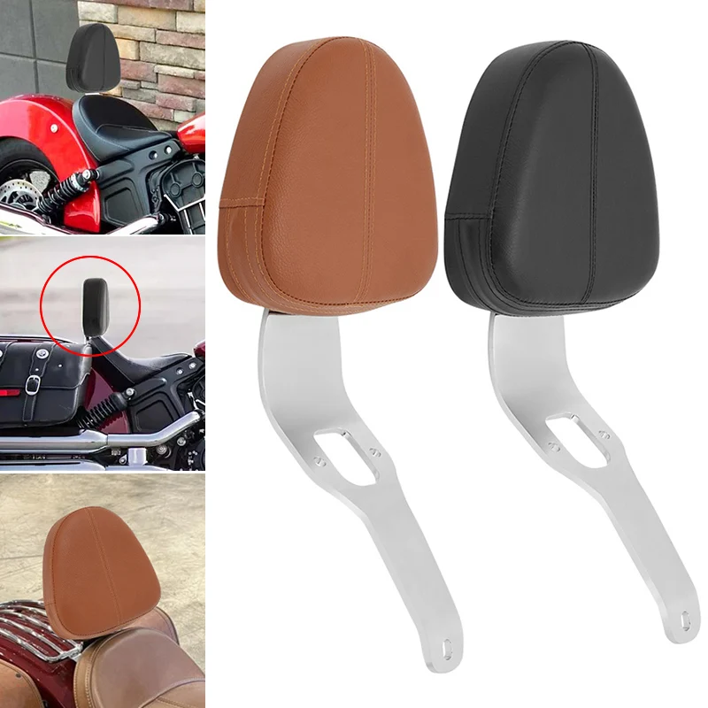 Motorcycle Front Driver Backrest Rider Seat Back Cushion Support Pad For Indian Scout Sixty ABS 100th Anniversary 2015-2023