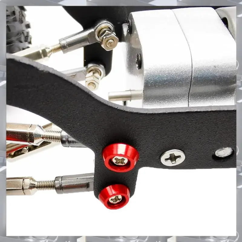 A84F-40Pcs Metal Connecting Rod Screw Gasket Shim Washer Rest For WPL C14 C24 C34 C44 MN D90 D91 D99S RC Car,Grey
