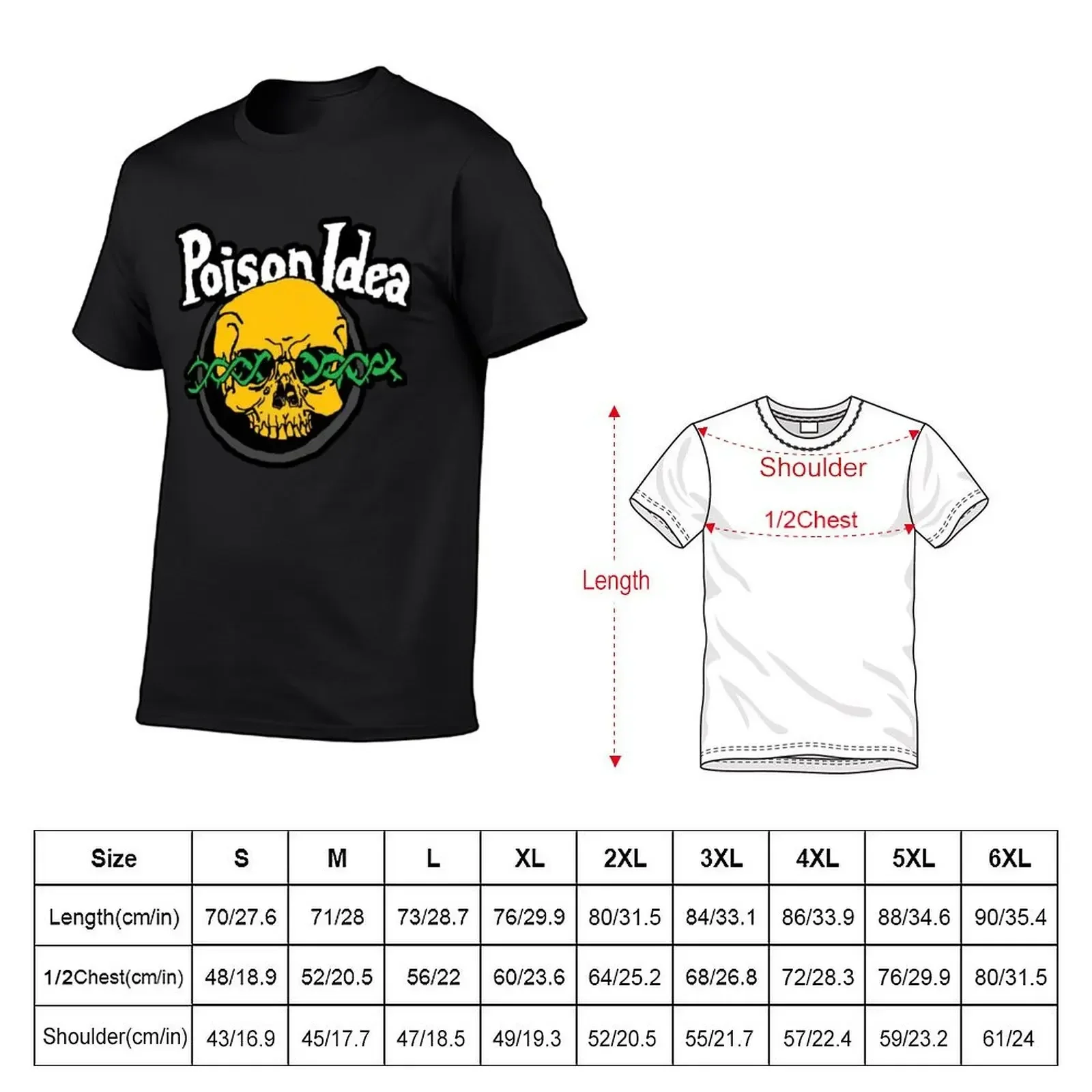 Poison Idea T-Shirt vintage graphic tee boys whites Louboutins t shirt men