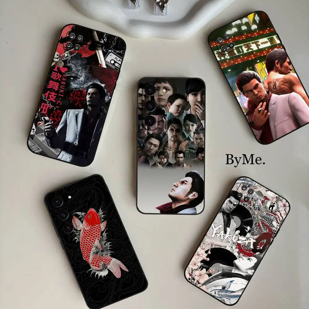 Funda de teléfono Yakuza Kiryu Dragon para Samsung Galaxy S21 S22 S23 S24ULTRA S25ULTRA FE Ultra Plus5G A52S S26, funda suave