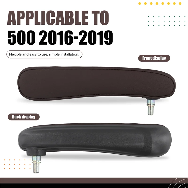 

A99F-Front Left Driver Inboard Seat Armrest 6BV31KRLAA For FIAT 500 2016-2019 Replacement Seat Arm Rest Handles