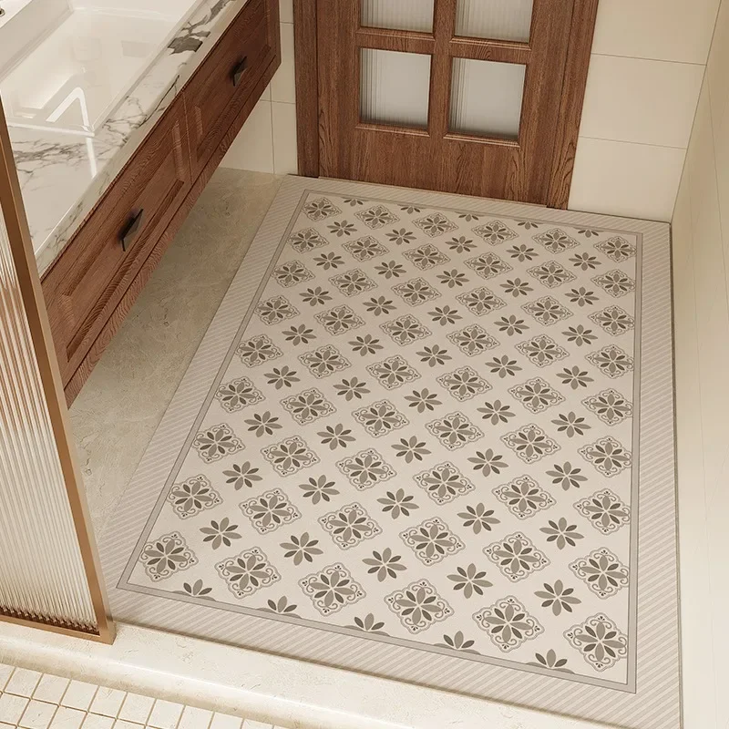 

Bathroom Carpet Absorbent Non-slip Floor Mat Quick-drying Diatom Mud Rug Soft Large Area Anti-fall Foot Mats Alfombra De Baño