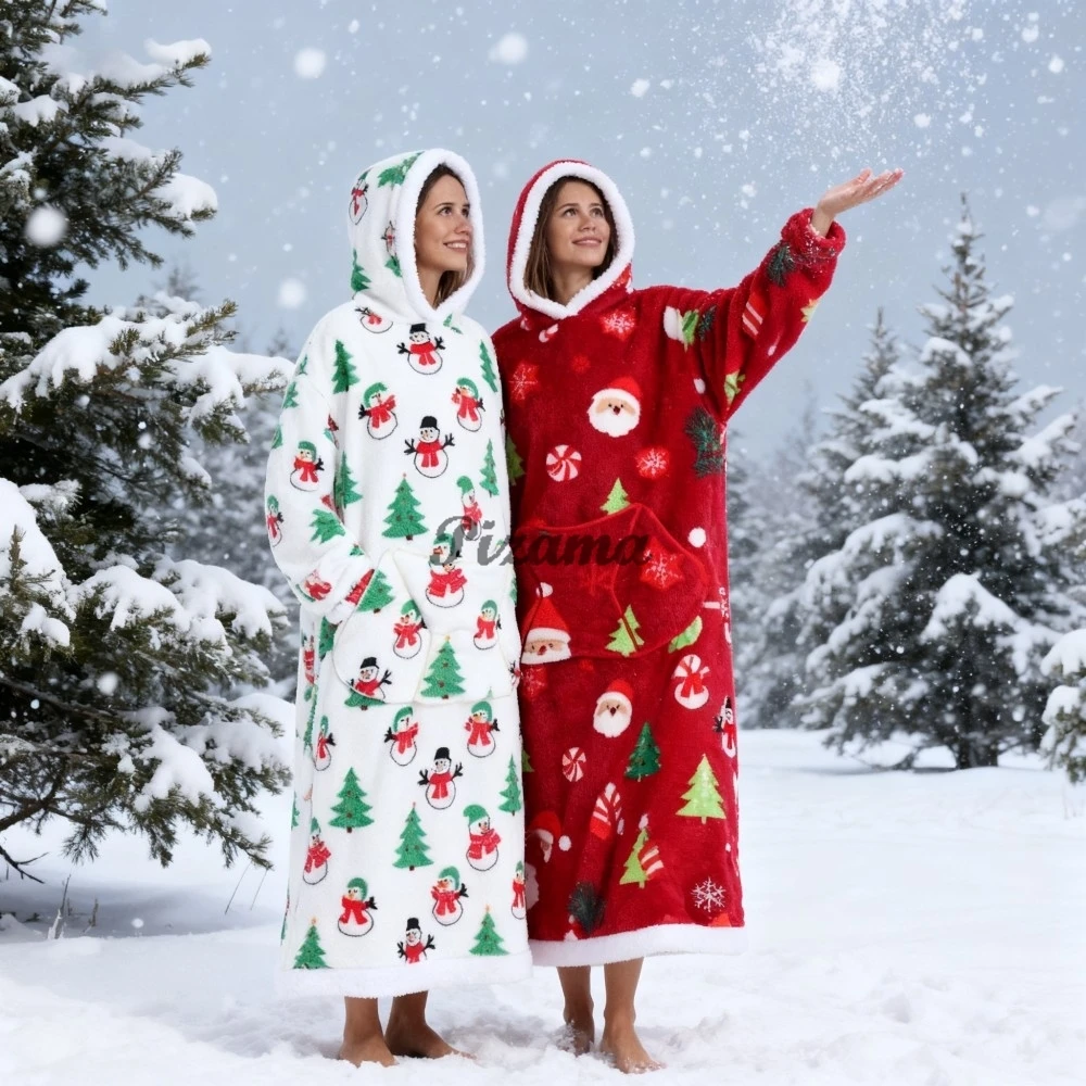 Halloween Cosplay Costume Winter Warm Flannel Hooded Robes Men's Oversized Bathrobes Mens Night Wear Robes For Men Luxury
