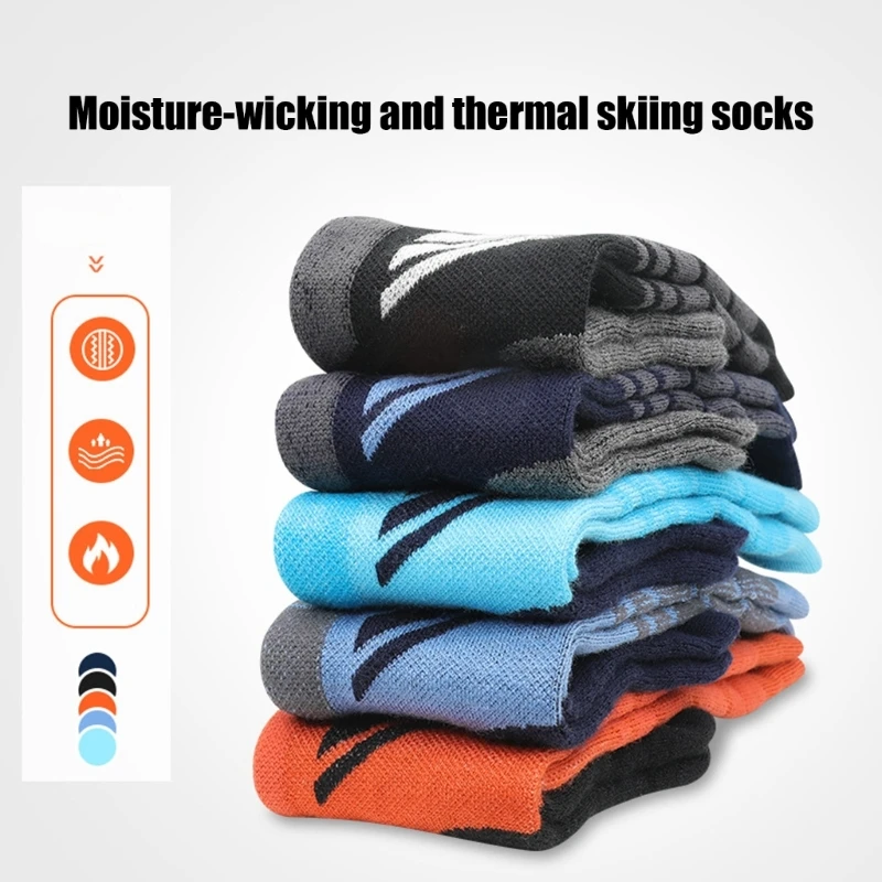 

Акриловые носки для зимних видов спорта, теплоизолированные, дышащие, влагоотводящие для катания на лыжах, пеших прогулок, 69HD