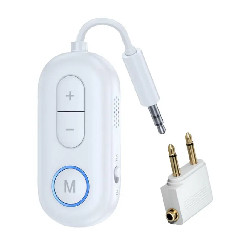 transmissor-e-receptor-de-Audio-bluetooth-54-duravel-com-adaptador-estereo-hifi-aux-35mm-e-microfone-para-carro-aviao-tv-pc-e-caixa-de-som