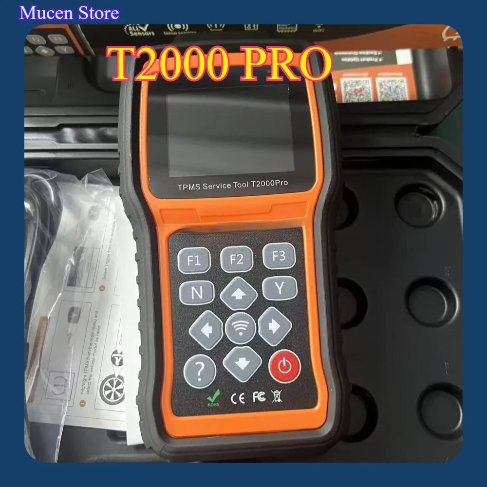 1PC  T2000 PRO Tire Pressure Monitor TPMS Relearn Activate TPMS Programming Car OBD2 Tire Pressure Diagnostic Tools