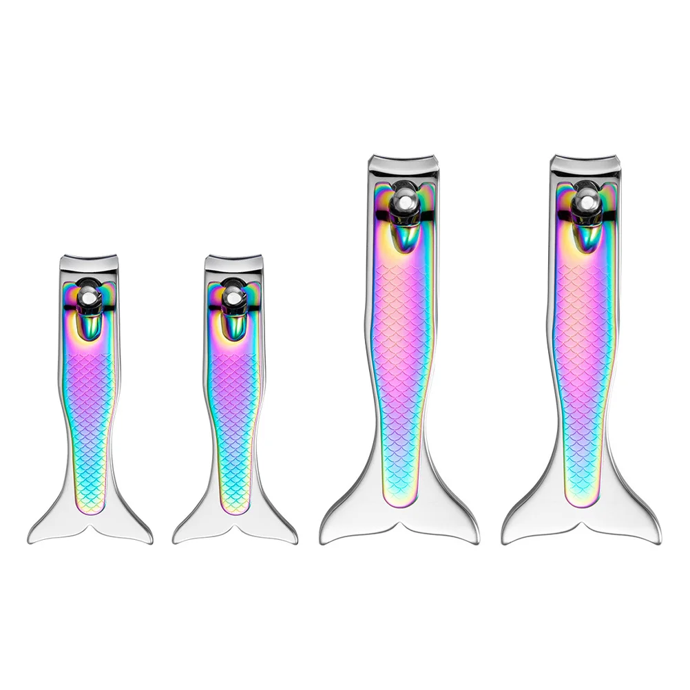 4-delige nagelknipperset roestvrij staal precisie nageltrimmer voor vingernagel teennagelverzorging draagbare manicure pedicurekit