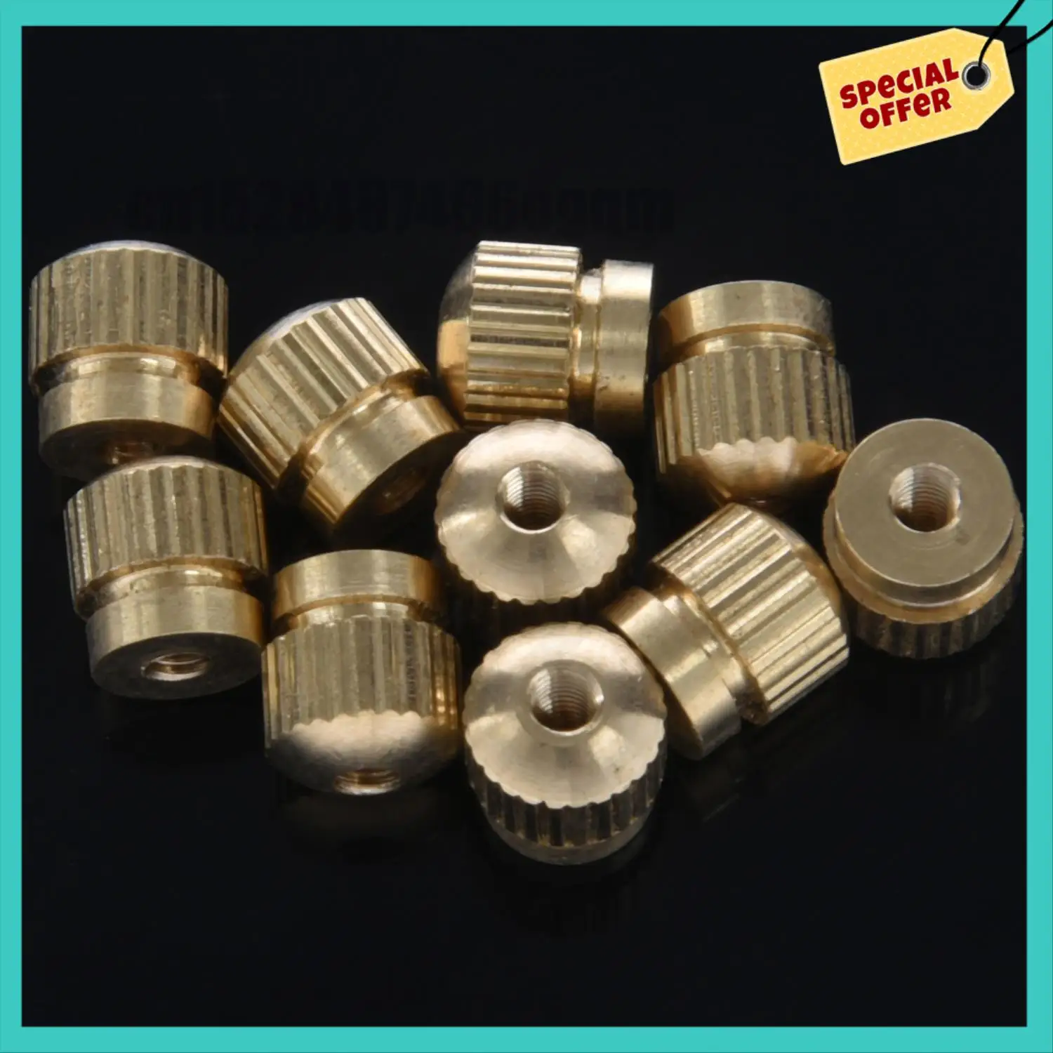 -ABJZ 10Pcs Tenor Horn Key Button Piston Value Cap Screws For Trumpet Tenor Horn Cornet Tuba Accessories