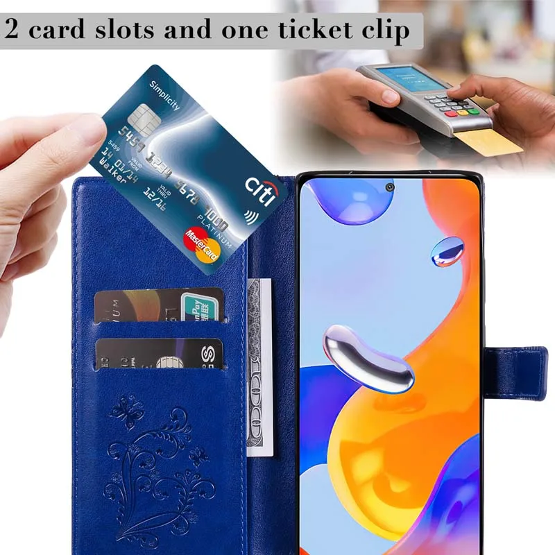 Leather Case For Xiaomi Redmi Note 12 12S 12C Phone Cover Flip Wallet Card Book Coque for Poco C65 X6 F6 M6 Pro 4G Fundas