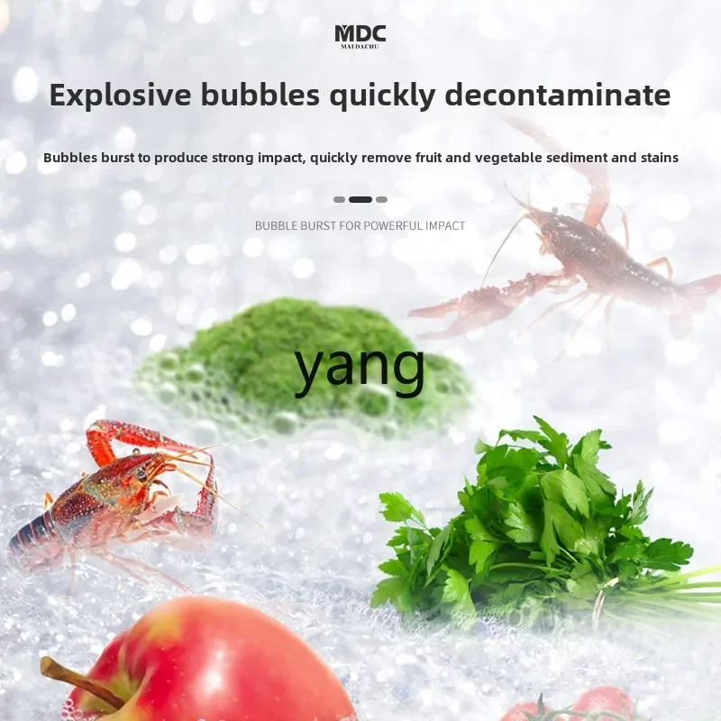 LTT Automatic Commercial Vegetable Washing Machine Bubble Vegetable Restaurant Fruit and Vegetable Washing Machine