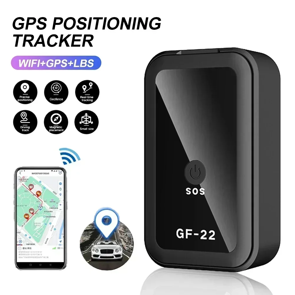 GF-22 GPS Tracker, Anti-Loss Real-Time Tracking Device, Posicionador Magnético Anti-Roubo, Alarme Automático, Rota GeoFence, História