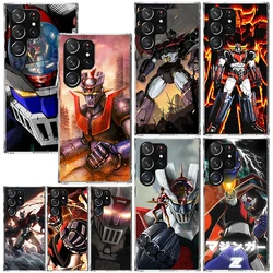 M-Mazinger Z Anime Phone Case For Samsung Galaxy Note 20 Ultra 10 Plus 9 8 M11 M12 M21 M30S M32 M51 M52 J4 J6 + J8 Art Fundas