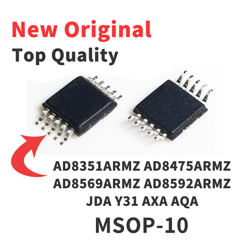 Chip IC de pantalla de seda JDA Y31 AXA AQA, nuevo y Original, AD8351ARMZ AD8475ARMZ AD8569ARMZ AD8592ARMZ, MSOP-10, 1 unidad