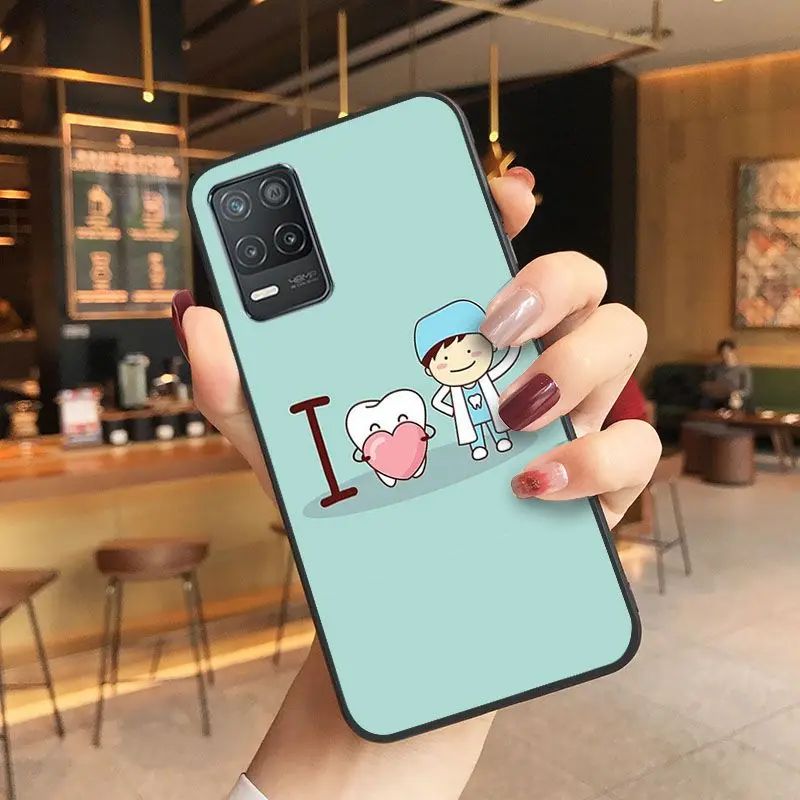 Cute Wisdom Teeth Dentist Tooth Love Clear Phone cover For oppo Realme C25Y C55 C25S S21Y C11 6i 9i 7pro 8pro 9pro 11pro 10 Case