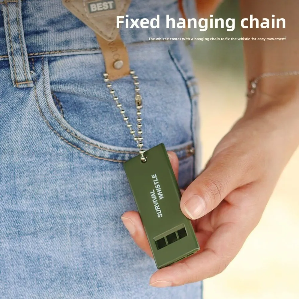 ارتفاع الملعب بصوت عال صفارة إنقاذ الثلاثي التردد صافرة السلامة في حالات الطوارئ في الهواء الطلق زلزال المشي لمسافات طويلة التخييم معدات الإنقاذ